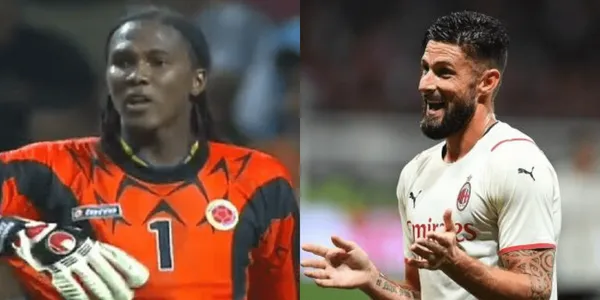 El delantero francés Olivier Giroud fue la figura del Milan, recordando lo hecho por Hugo Rodallega en la Selección Colombia.