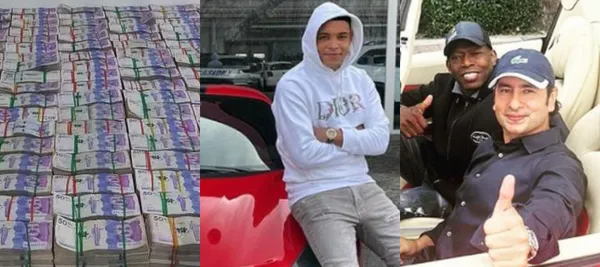 El delantero ha presumido en sus redes sociales un millonario luego al estilo de Faustino Asprilla