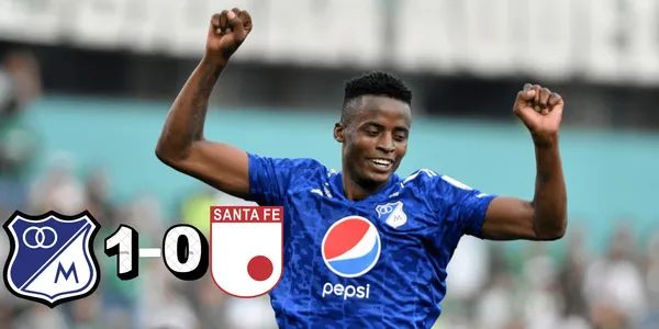 El delantero Jader Valencia tuvo la posibilidad de anotar el primer tanto del clásico bogotano.