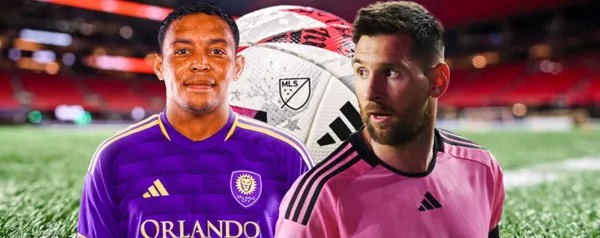 El delantero podría debutar este sábado. Foto de fondo tomada del Atlanta, de Messi de Goal y de Muriel del Orlando City.