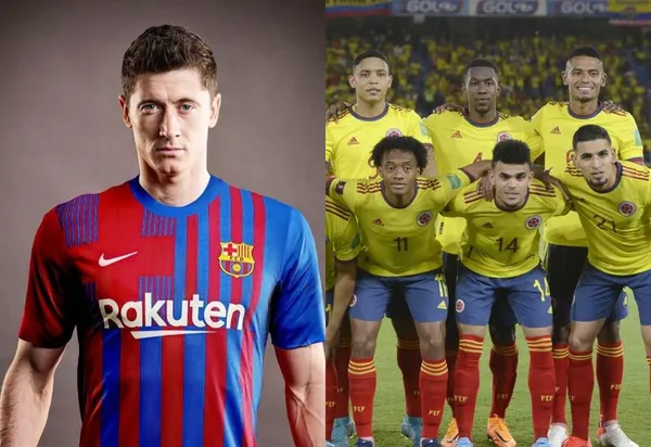 El delantero polaco está en el radar del FC Barcelona y eso podría complicar el futuro de un colombiano con ese club.