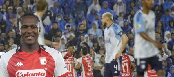 El delantero no pudo estar presente en el partido ante Millonarios por lesión