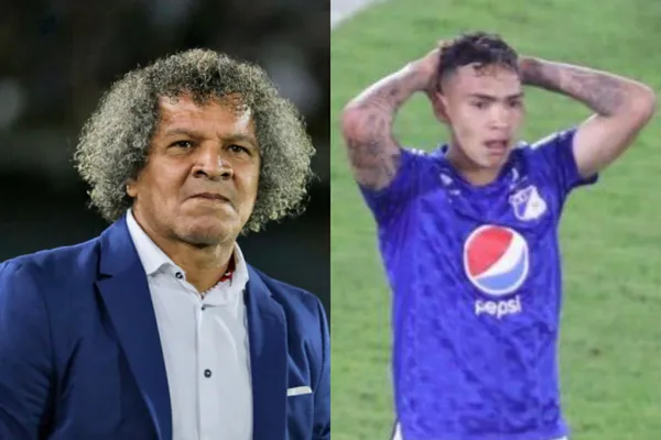 El delantero Ricardo Márquez ingresó en el segundo tiempo y no tuvo una buena presentación, los hinchas lo cuestionan por su nivel.