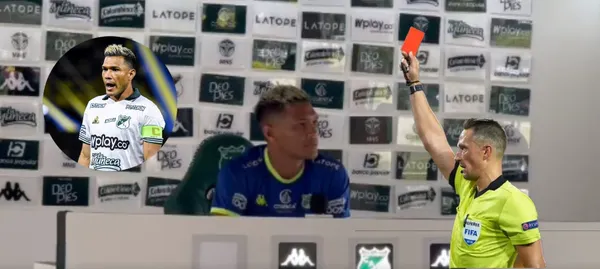 El delantero salió ante las críticas de un periodista por su expulsión ante Millonarios