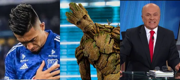 El delantero no tuvo un buen partido con Millonarios ante Junior en el estadio Metropolitano de Barranquilla