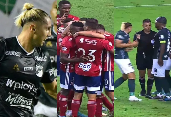 El Deportivo Cali fue víctima de una jugada dudosa y los hinchas arremetieron contra Agustín Vuletich.