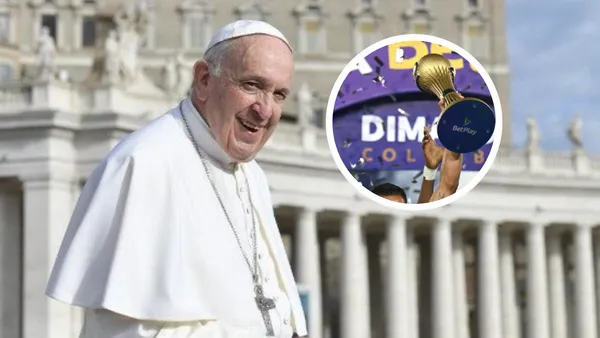 El día que el Papa Francisco ayudó a un equipo a ser campeón, mira de quienes se trata Foto: Vatican y DIMAYOR