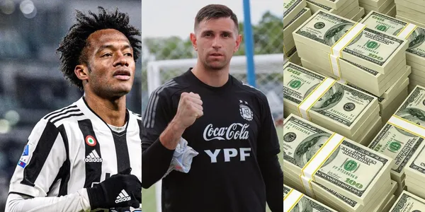 El Dibu Martínez podrá ser compañero de Juan Guillermo Cuadrado en la Juventus de Italia.