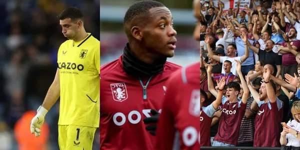 El Dibu Martinez saldría del Aston Villa dado que se rumora su venta y los hinchas del Aston Villa mandan mensajes por el colombiano Jhon Jáder Durán.