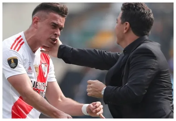 El director técnico de River Plate le hizo un pedido especial al delantero colombiano para vencer al Xeneize.