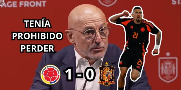 El DT de España admitió lo que es Colombia ahora. Foto tomada de captura de pantalla de rueda de prensa.