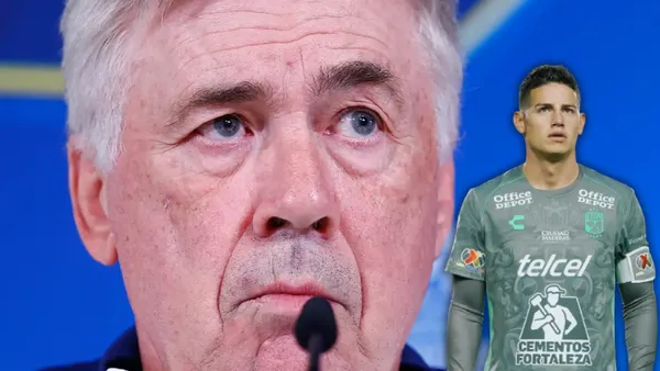 El DT del Real Madrid se interesó en un colombiano que nadie esperaba. No es James y ya estuvo en la mira blanca. Foto: Real Madrid y Club León