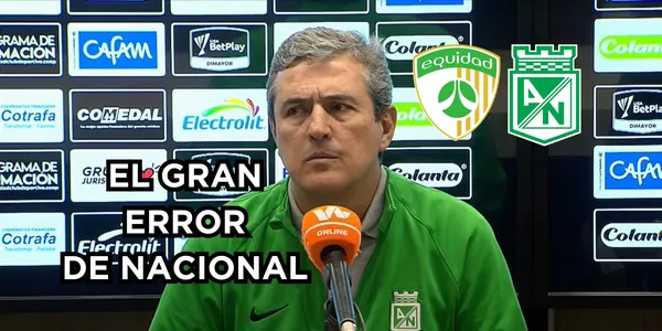 El DT interino indicó donde fallaron en Bogotá. Captura de pantalla de la rueda de prensa de DIMAYOR en YouTube, logos Wikipedia.