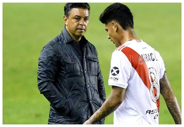 El DT de River Plate contó el motivo por el cual Jorge Carrascal se quedó con la camiseta número diez que dejó Nacho Fernández.
