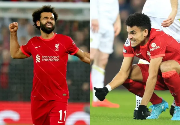 El egipcio Mohamed Salah le dejó claro a Luis Díaz como se maneja el cobro de los tiros libres en el equipo.