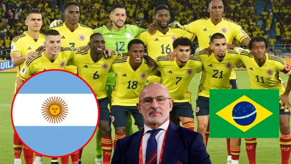 El entrenador de España se rindió ante Colombia de Néstor Lorenzo (Foto tomada de Futbolred, TyC Sports)