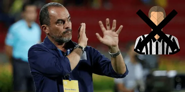 El entrenador del Deportivo Cali, Jaime De la Pava, tuvo fuertes críticas contra el árbitro del encuentro frente al Medellín.