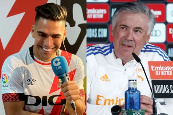 El entrenador del Real Madrid se atrevió a comentar sobre el presente deportivo del reconocido atacante colombiano.