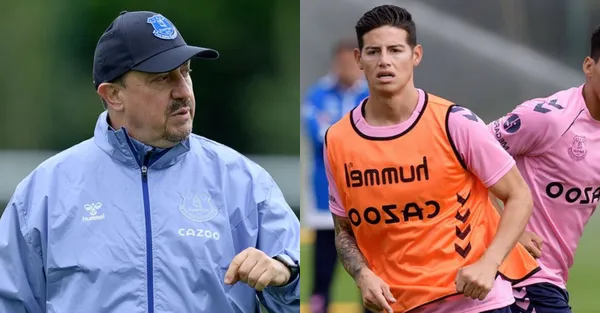 El entrenador español reaccionó a la consulta que le hicieron acerca de qué hará con James Rodríguez de cara al próximo partido del Everton en la Premier League de Inglaterra.