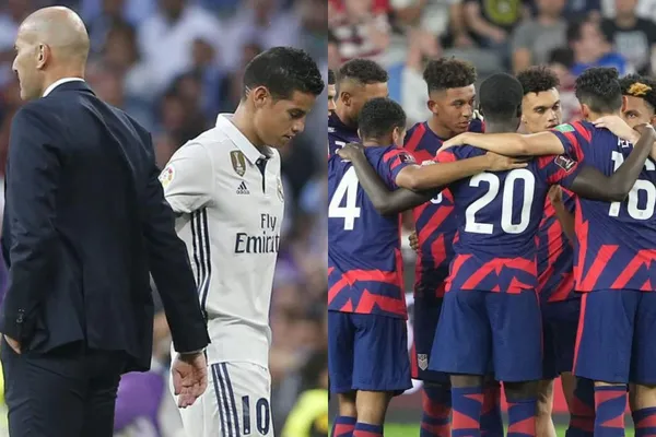 El entrenador francés Zinedine Zidane borró a James Rodríguez en el Real Madrid