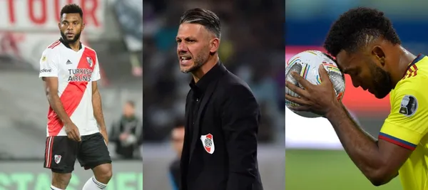 El entrenador habló sobre el delantero colombiano quien viene quemando banca en River Plate