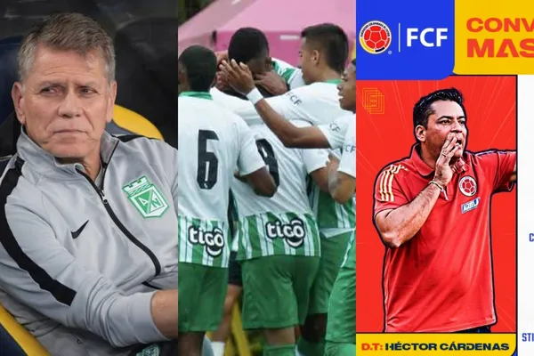 El entrenador Héctor Cárdenas de la Selección Colombia sub-20 convocó a tres cracks de Atlético Nacional