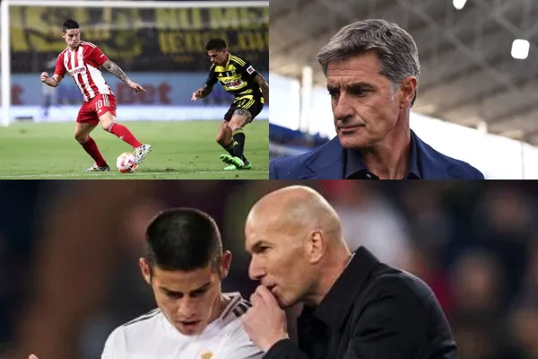 El entrenador de James Rodríguez en el Olympiacos no quedó satisfecho con el último juego de todos sus jugadores.