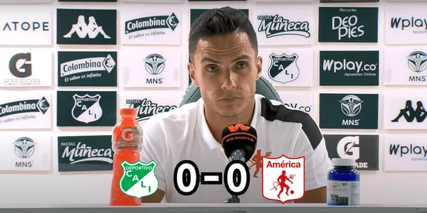 El entrenador, Lucas González, se llegó a mostrar frustrado por su resultado contra el Deportivo Cali.