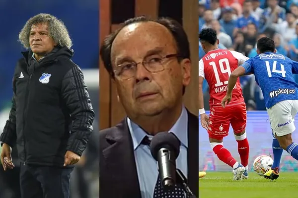 El entrenador manifestó en rueda de prensa que se sentía conforme con el resultado del empate ante Santa Fe por liga