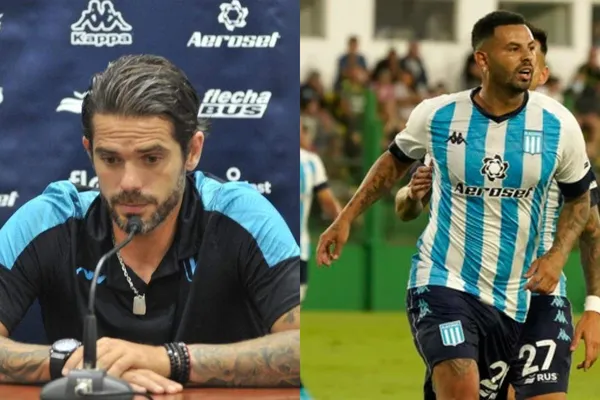 El entrenador de Racing habló sobre el colombiano que salió silbado en el partido de Racing ante Banfield.
