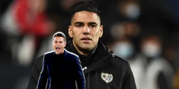 El entrenador de Radamel Falcao en el Rayo Vallecano no le da minutos a El Tigre.