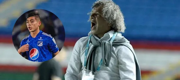 El entrenador se vio bastante molesto con un referente de Millonarios en el partido vs Huila