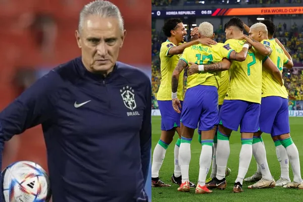 El entrenador tuvo un gran gesto con los jugadores de Brasil quienes golean 4-0 a Corea del Sur