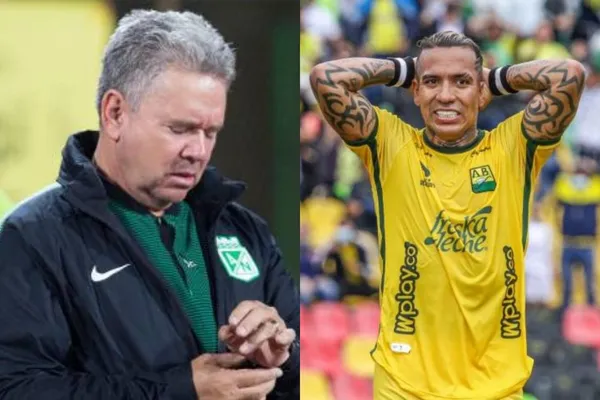 El entrenador tuvo una polémica acción en el club verdolaga tras la victoria ante Atlético Bucaramanga.