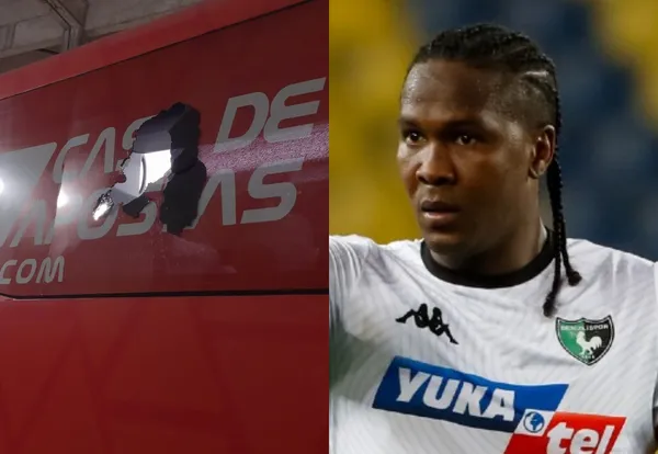 El equipo donde juega Hugo Rodallega en Brasil acaba de informar que sufrieron un atentado con una bomba.