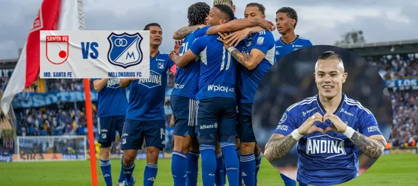 El equipo embajador está goleando 3-1 a Independiente Santa Fe