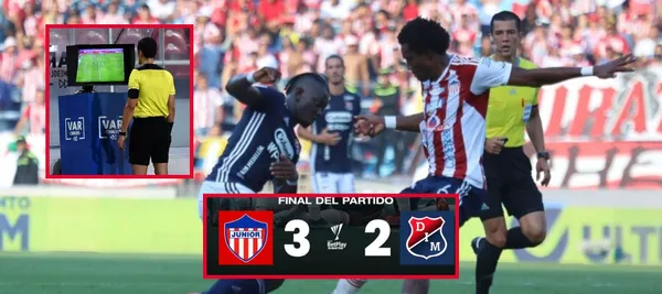 El equipo tiburón ganó 3-2 ante Independiente Medellín en la final ida de liga colombiana