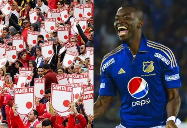 El ex delantero de Millonarios FC, Wason Rentería se gozó la victoria de Millonarios FC contra Santa Fe y se hizo viral en redes.