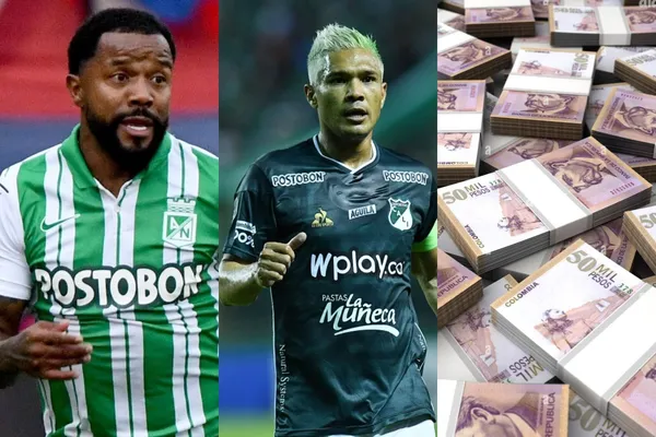 El experimentado jugador Dorlan Pabón de Atlético Nacional ganaría varios millones de pesos en Atlético Nacional
