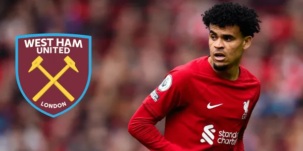 El extremo colombiano Luis Díaz, no tuvo su mejor presentación contra el West Ham.