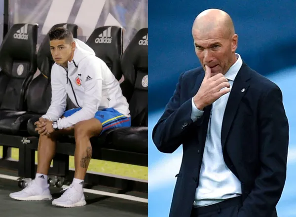 El francés Zinedine Zidane estaría pagando el karma de haber quemado al colombiano James Rodríguez en el Real Madrid.