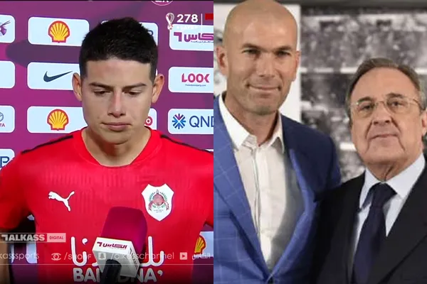 El futbolista colombiano fue la figura en el partido de Al Rayyan y al finalizar el partido le envío un mensaje al Real Madrid.