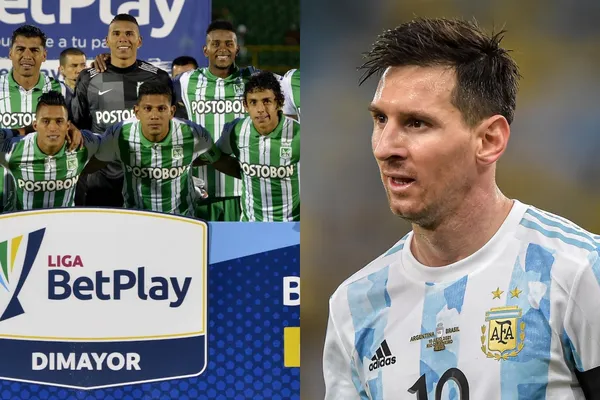 El futbolista del cuadro verdolaga quien hizo parte de la Selección Colombia tiene la camiseta del astro argentino.