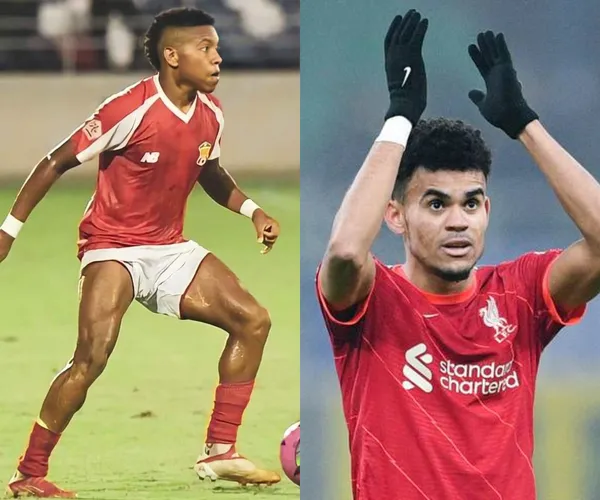 El futuro de la selección Colombia parece estar en buenas manos, o así lo deja ver el hermano menor del guajiro.