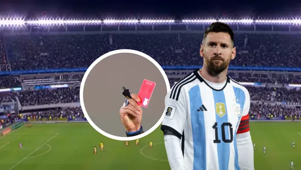 El gesto de Messi dejó mudo al árbitro y en Argentina lo celebran con euforia. Foto: Captura del Gol Caracol y FIFA