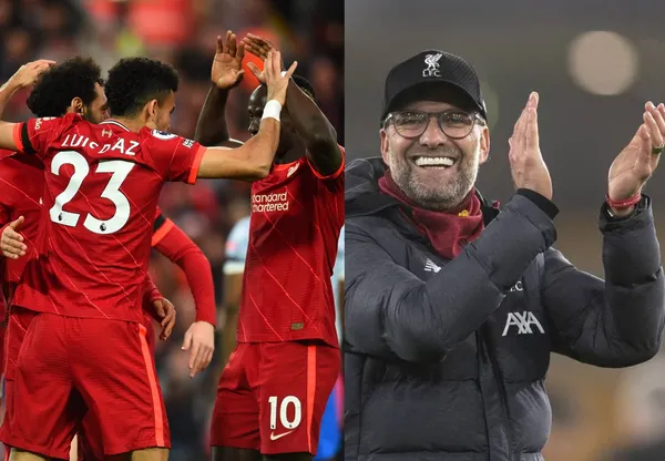 El guajiro dejó la cancha al minuto 70, tras anotar un gol y asistir a Mané en el 3-0 parcial frente a Manchester United.