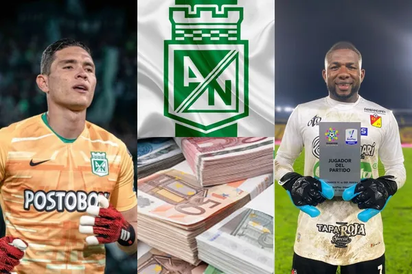 El guardameta, Aldair Quintana podría salir de Atlético Nacional donde no ha rendido como se esperaba