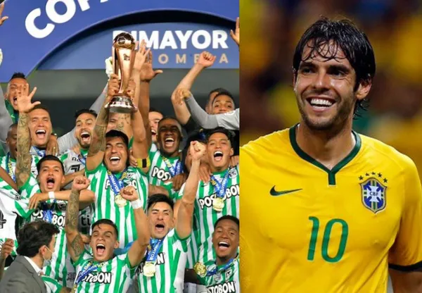 El histórico jugador brasileño recibió una prenda del equipo colombiano en su visita al país y así lo compartió en las redes sociales.