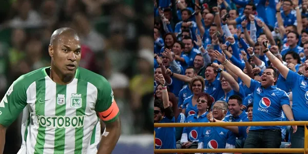 El histórico jugador del Verdolaga le puso picante al clásico entre Millonarios y Atlético Nacional.