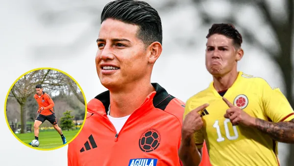 El jugado se unió a la concentración de la selección Colombia (Fotos: Redes de James Rodríguez y revista Vea)